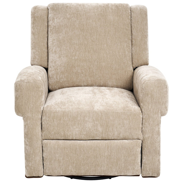 English Elm Manual Swivel Rocker Recliner Chair Plush Chenille Upholstery Nursery Living Room N763P363524D