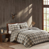 Woolrich Tasha Lodge/Cabin 100% Cotton Oversized Quilt Mini Set WR14-1787 Tan