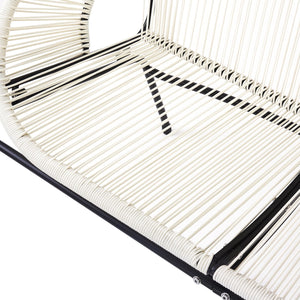 English Elm Christopher Knight Home® - NUSA Faux Wicker 3-Piece Outdoor Patio Chat Set with Rustproof Iron Frame, Curved Club Chairs & Loveseat White NUSA3PCSETWHI