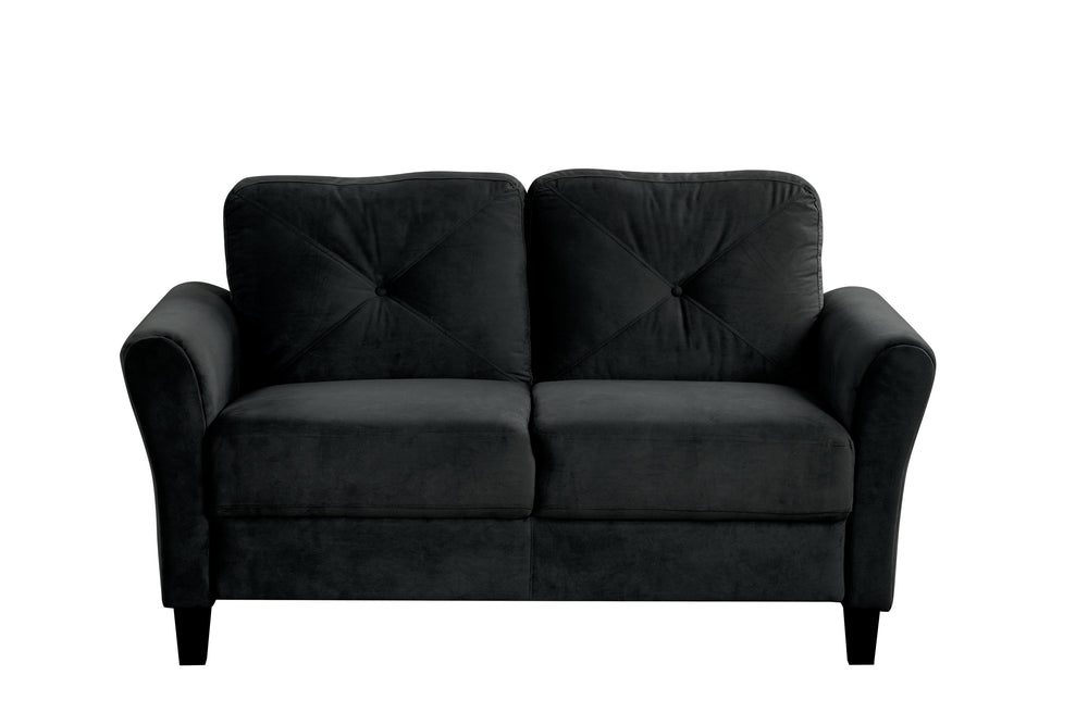 English Elm Couch Velvet Loveseat For Small Spaces – Modern Comfort & Style For Living Room, Office, Bedroom W2121P307534