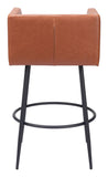 Horbat Barstool - Set of 2 Brown 109947 Zuo Modern