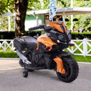 English Elm Aosom 12v Kids Battery Powered Atv Quad with Led Lights Music Usb Treaded Tires W2225P249810
