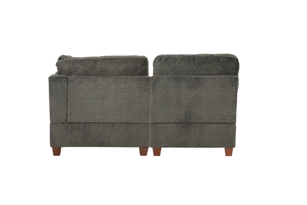 English Elm Modular 3-Piece Gray Chenille Set - Versatile Seating For Lounging, Entertaining, And Cozy Spaces B089S00003