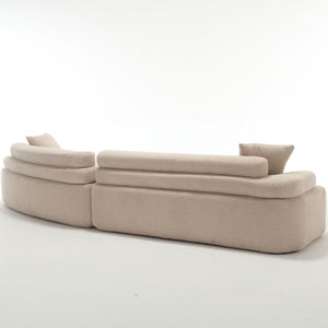 English Elm Modern Foam-Filled Sleeper Sofa Bed With Unique Boucle Design For Living Room & Bedroom Decor W2705S00007-GIGA