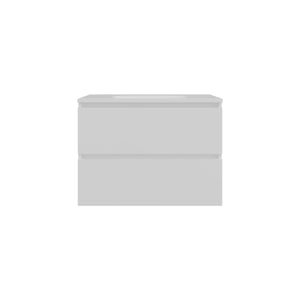 English Elm Bathroom Cabinet Opalo - Modern White Storage Solution With Open & Closed Shelves For Organization B200P313685