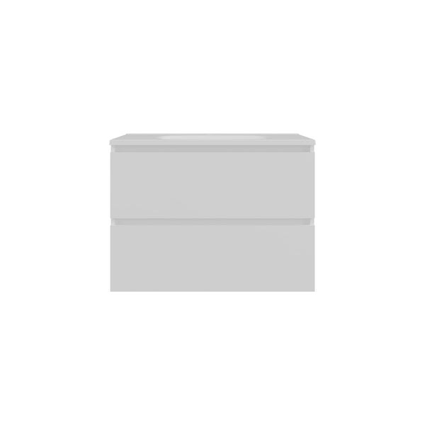 English Elm Bathroom Cabinet Opalo - Modern White Storage Solution With Open & Closed Shelves For Organization B200P313685