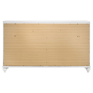 English Elm Randall Elegant 7-Drawer Dresser With Crystal Pulls & Acrylic Fronts – Modern Storage Solution B062P374128-GIGA