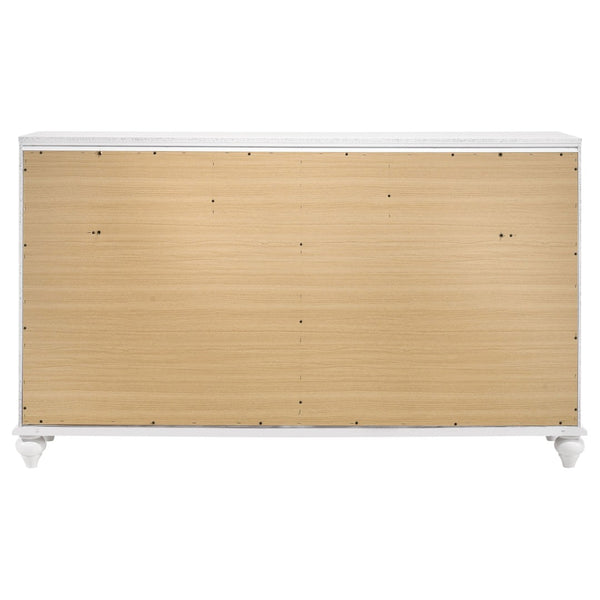English Elm Randall Elegant 7-Drawer Dresser With Crystal Pulls & Acrylic Fronts – Modern Storage Solution B062P374128-GIGA