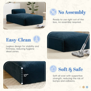 English Elm 72"Oversized 72" Oversized Modular Sofa Bed - No Assembly, Family-Friendly, Versatile Comfort In 3 Colors N723P272383C-GIGA