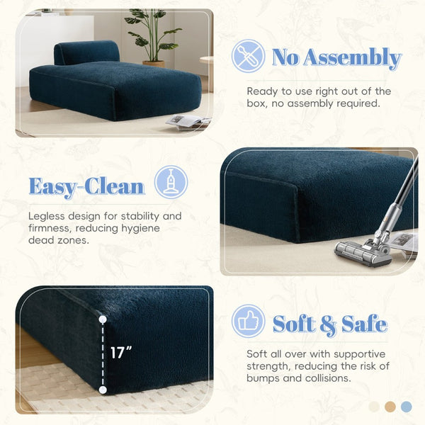 English Elm 72"Oversized 72" Oversized Modular Sofa Bed - No Assembly, Family-Friendly, Versatile Comfort In 3 Colors N723P272383C-GIGA