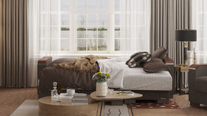 English Elm Primenest Zenaero Convertible Chaise Lounge With Storage - Modern Comfort And Versatile Design! B030P303563-GIGA