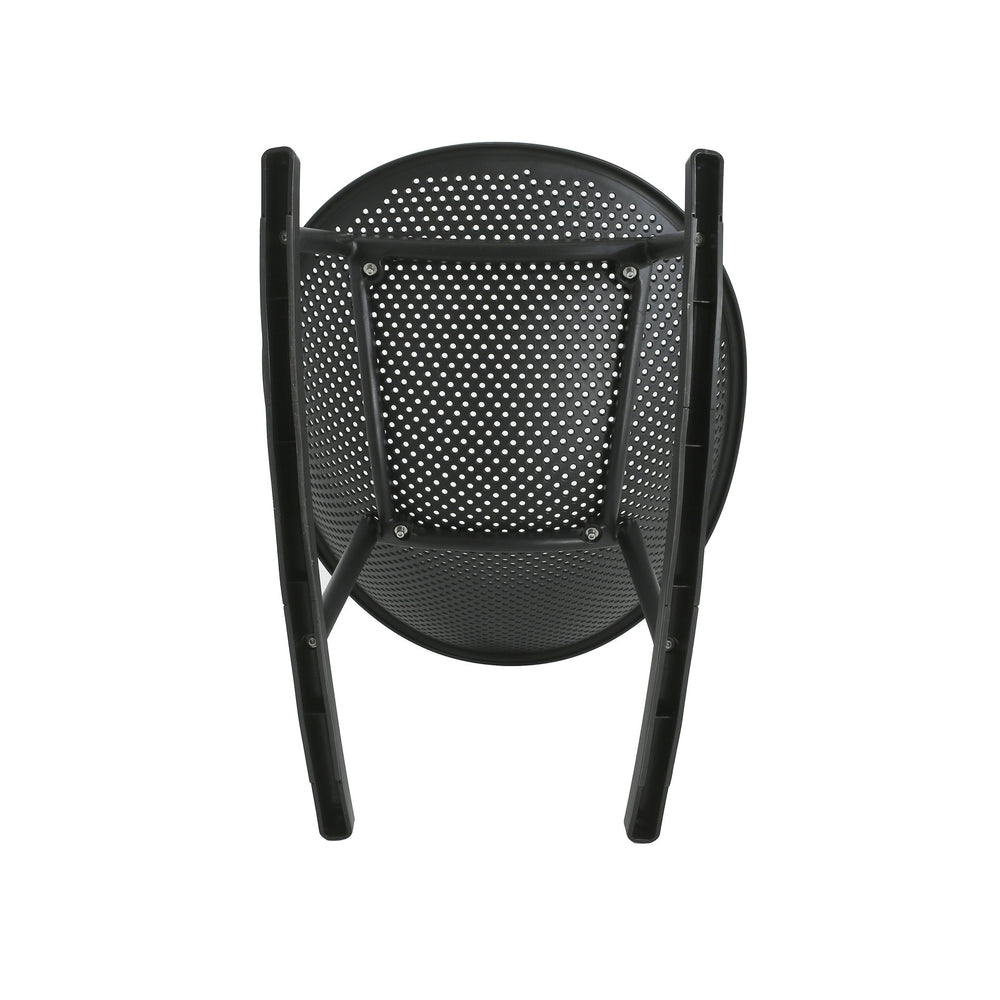 English Elm Christopher Knight Home® - Gable Weather-Resistant Rocking Chair Set of 2 — Durable Polypropylene Resin, Easy-Maintenance Outdoor Seating Black N775P176710B
