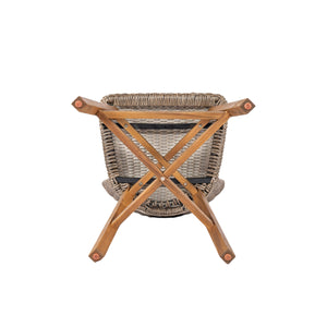 English Elm Christopher Knight Home® - Lymington Outdoor Bar Stool Set of 2 — Durable Acacia & Wicker Craft, Ergonomic 105° Backrest Comfort Light Brown,Teak N775P278094B