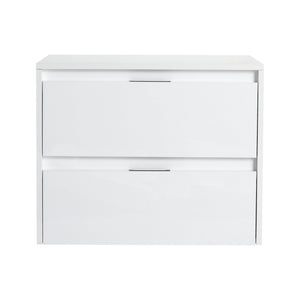 English Elm 24" Bathroom Wall Cabinet - Modern Floating Design With Soft-Close Drawers For Space-Saving Storage W999P312101