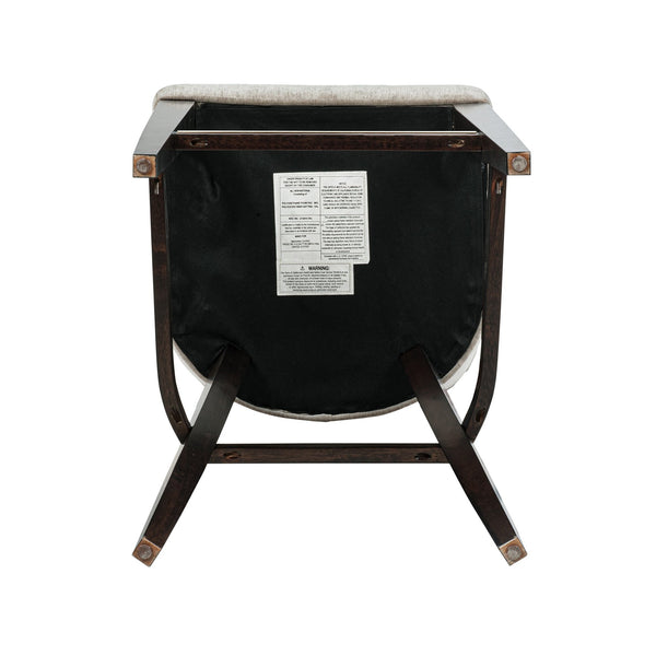 English Elm Beever Elegant Taupe Chenille Upholstered Barstool With Rubberwood Frame & Gold Accents For Comfort B365P397993