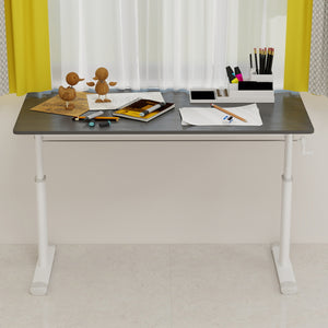 English Elm Adjustable Study Desk For All Ages – Compact, Height-Adjustable, Multi-Use Desk For Home & Office W1935P338370