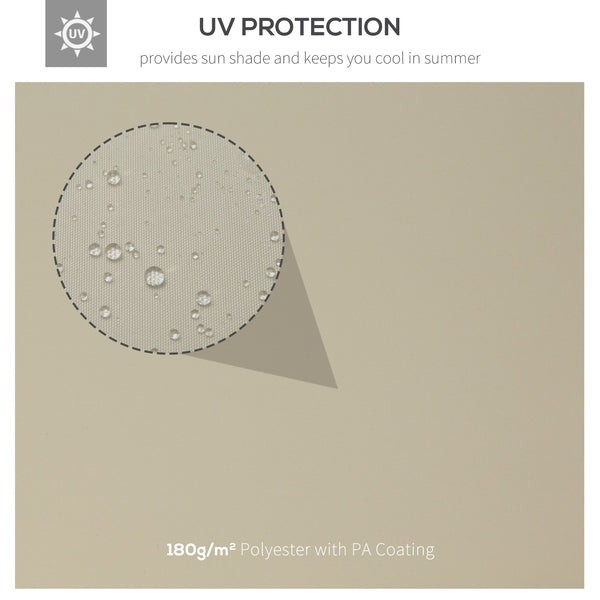 English Elm Outsunny Two-tier Vented Gazebo Replacement Canopy Uv Polyester Cover Cream White W2225P200888