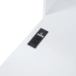 English Elm Twin Size Daybed With Integrated Desk, Usb Ports & 3 Large Drawers For Smart Storage & Style N820S00017K-GIGA