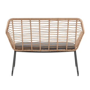 English Elm Antibes 4-Piece Outdoor Conversation Set In Tan & Gray - Stylish, Durable, Weather-Resistant Design B365P398249