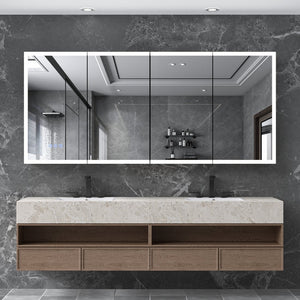 English Elm Led Lighted Medicine Cabinet With Adjustable Brightness, Anti-Fog Mirror, Recessed Or Wall-Mounted W3735P374365