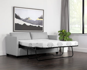 Sunpan NICO Sofa Bed - Modern Charcoal Memory Foam Design for Stylish Comfort in Small Spaces & Guests 108329