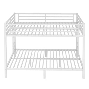 English Elm Metal Queen-Over-Queen Bunk Bed For Teens & Adults | Space-Saving, Durable, Noise-Reducing Design W1580S00122