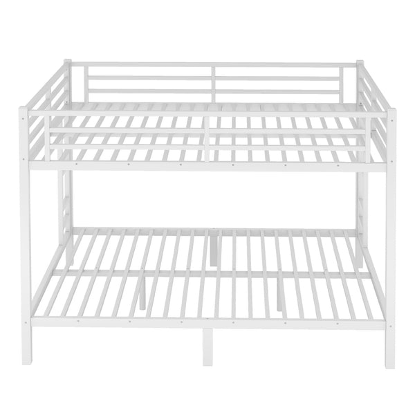 English Elm Metal Queen-Over-Queen Bunk Bed For Teens & Adults | Space-Saving, Durable, Noise-Reducing Design W1580S00122