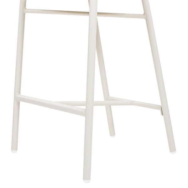 English Elm Jennifer Taylor Home - Santorini 28" Wicker Back Bar Stool Set Of 2 - Wheat Beige, Weather-Resistant, Stylish Comfort B2719P308009