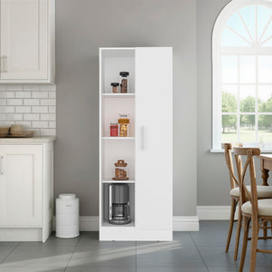 English Elm Flovilla Tall Storage Cabinet with Open Shelves and Closed Compartment for Home Office B097P474299
