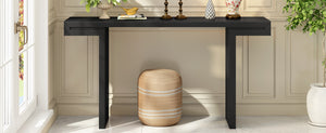 English Elm U-style 60 Inch Geometric Console Table Painted Mdf Foyer Entryway Living Room N711P303209B