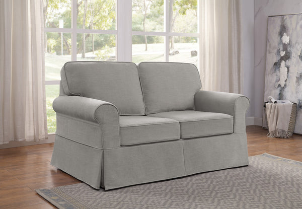 OSP Home Furnishings Ashton Loveseat Fog