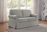 OSP Home Furnishings Ashton Loveseat Fog