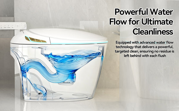 English Elm Unique Smart One Piece Toilet Bidet Heated Seat Auto Flush Warm Air Dryer Spa W3133P384811