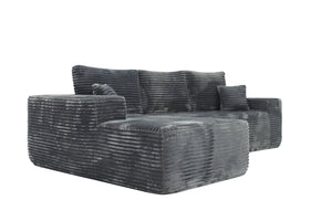 English Elm Cloud Sectional Couch - Modern L-Shaped Chaise, Plush Corduroy Sofa For Effortless Comfort & Style W3975S00004