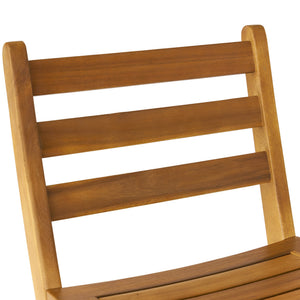 English Elm Outdoor Solid Acacia Folding Barstool with Teak Finish for Patio Bar Seating 53605.00