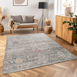 English Elm Majestic Traditional Polyester Area Rug Rich Green Stain Resistant Living Room Floor B186P428854
