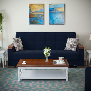 English Elm Primenest Zenaero Convertible Sofabed With Storage - Stylish Dark Blue Upholstered Design For Small Spaces B030P286538-GIGA