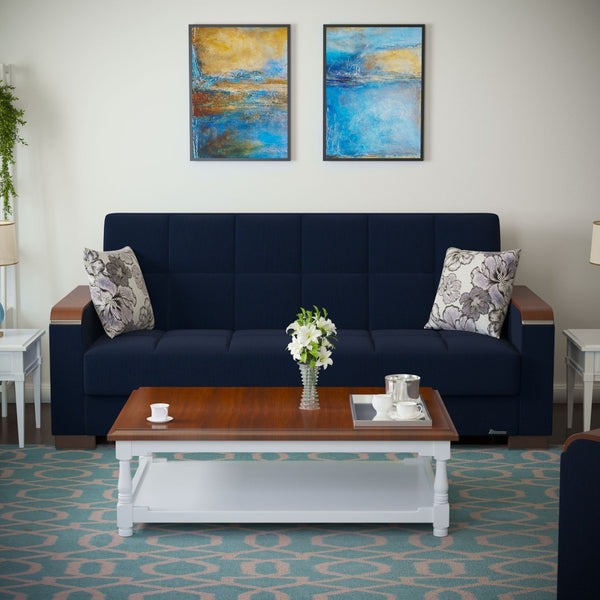 English Elm Primenest Zenaero Convertible Sofabed With Storage - Stylish Dark Blue Upholstered Design For Small Spaces B030P286538-GIGA