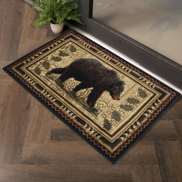 English Elm Nature'S Lodge Area Rug - Durable Black 7'10" X 10'3" Soft & Stylish For High-Traffic Spaces B186P180976