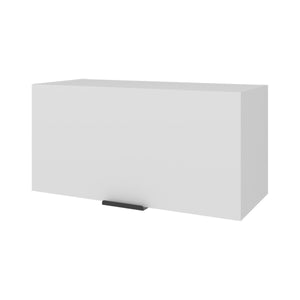 English Elm Elsah Compact Pull-Up Door Wall Cabinet for Kitchen Bathroom Garage – Space-Saving White Engineered Wood B200P362007