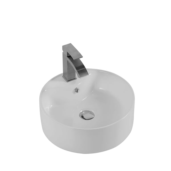 English Elm Bothwa Square Vessel Sink Vitreous Ceramic Above Counter Basin Cupc Certified B2724P262369