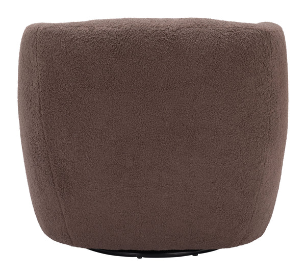 Govan Swivel Chair Brown 109958 Zuo Modern