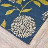 Christopher Knight Home® - Noble House - Dvorah Indoor Floral 5 X 8 Area Rug, Blue and Green