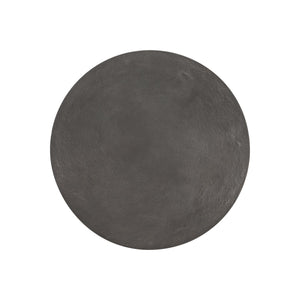 Bernhardt Bernhardt Catalan Outdoor Accent Table With Conical Cast-Aluminum Base, Matte Graphite Finish, Weather-Resistant Shield (19.25"H) X03128