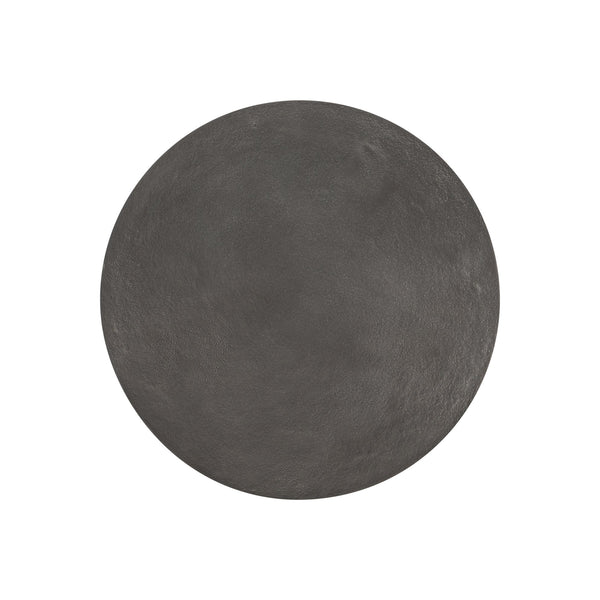 Bernhardt Bernhardt Catalan Outdoor Accent Table With Conical Cast-Aluminum Base, Matte Graphite Finish, Weather-Resistant Shield (19.25"H) X03128