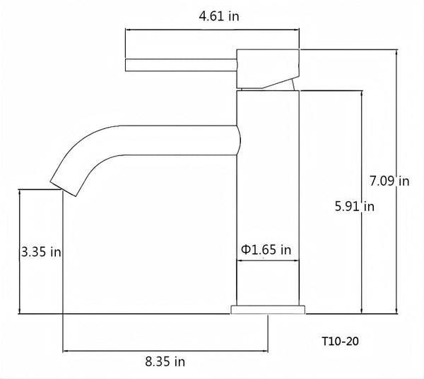 English Elm Single Handle Bathroom Faucet - Matte Black Stainless Steel Lavatory Faucet For Modern Spaces P2 T3177P388139-GIGA