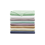 Madison Park Liquid Cotton Casual Blanket BL51N-0733 Ivory