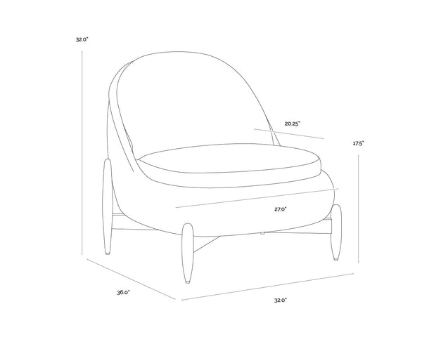 Sunpan Carilo Lounge Chair - Modern Outdoor Seating With Teak Legs, Woven Synthetic Wicker & Cushions Cream Fabric 112115