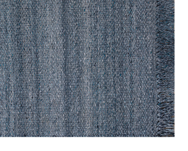 Sunpan Lindau Hand-Woven Rug - Sustainable Teal Beauty Crafted from Recycled PET Yarn by Skilled Artisans 5' x 8'
