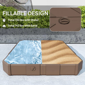 English Elm Heavy Duty Hdpe Fillable Cantilever Umbrella Base for Patio Deck Poolside Use T3971P427559